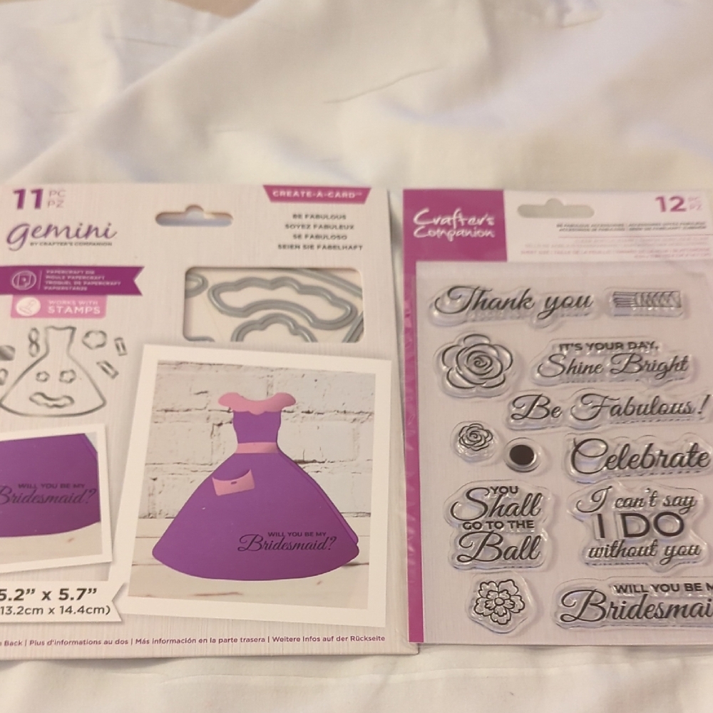 Crafters Companion Be Fabulous Stamp & Die Set